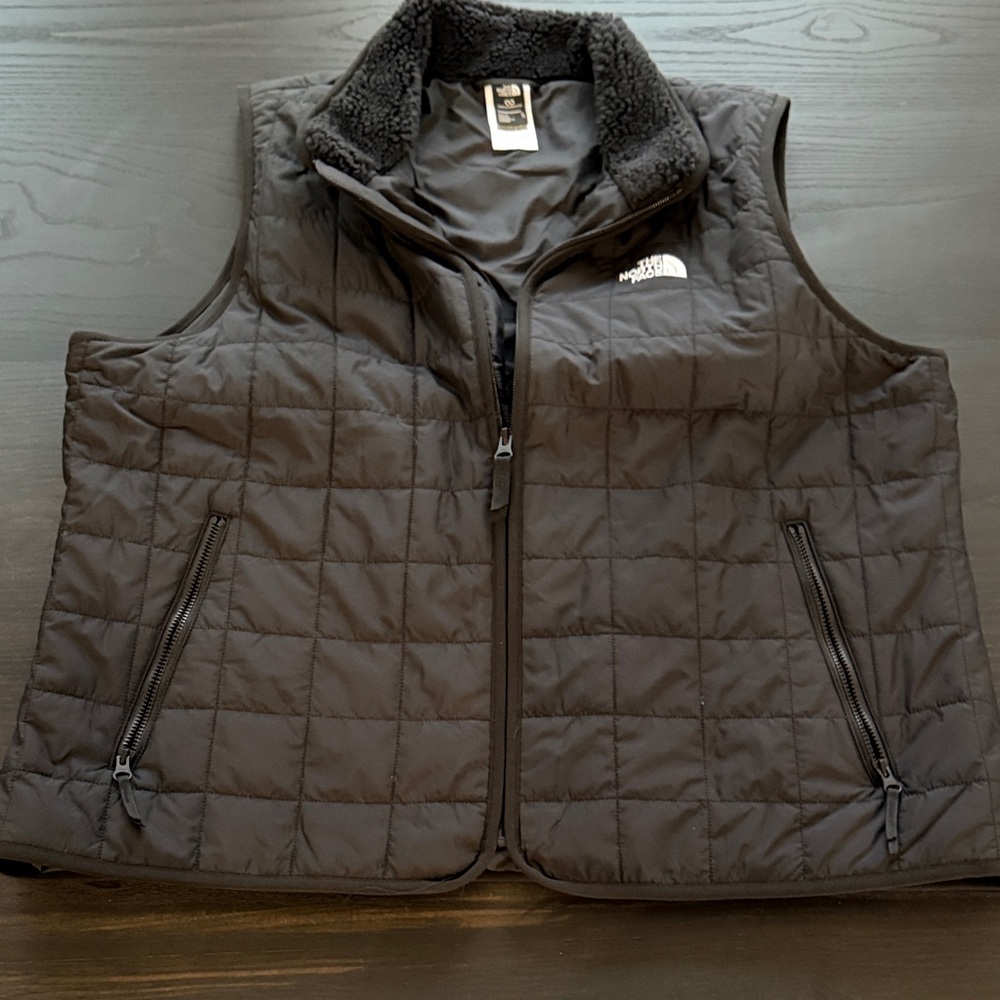 The North Face Black Quilted Vest